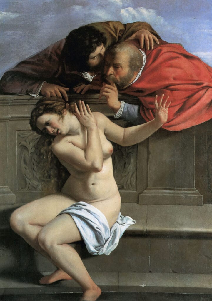 Artemisia Gentileschi's painting of Susanna and the Elders