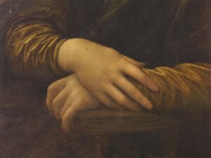 Rendering Hands in Portraiture, Detail of The Mona Lisa’s hands by Leonardo da Vinci - Louvre