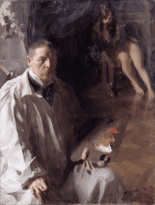 "Self Portrait with Model" by Anders Leonard Zorn