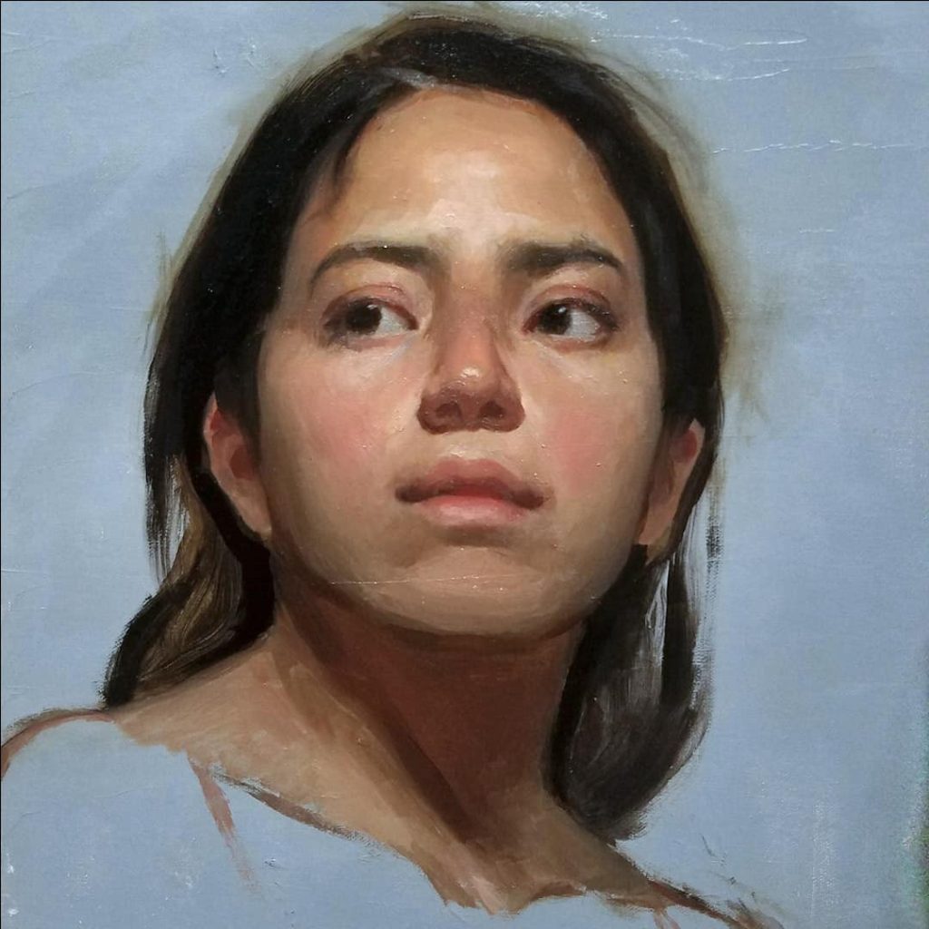 Portrait by exhibition juror, Sandra Sanchez