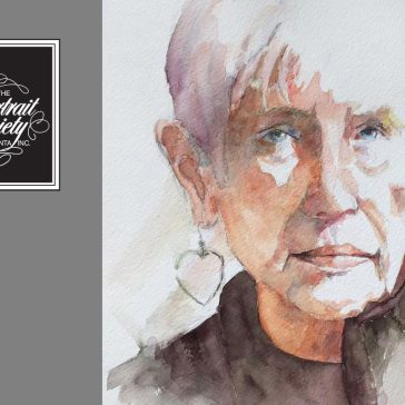 Virtual Meeting - self-portrait by Rosie Coleman.