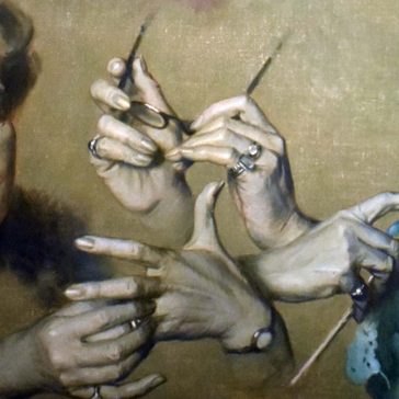 Painting of hands by Chador