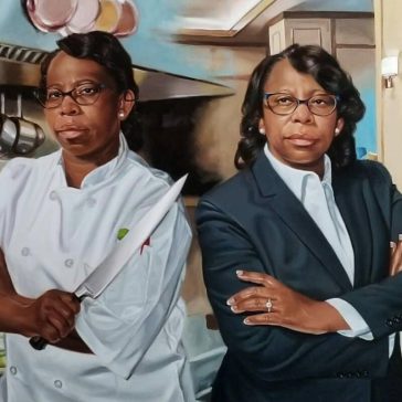 Photo of painting by Dwayne Alvin Mitchell