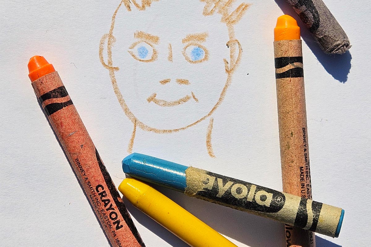 crayon portrait