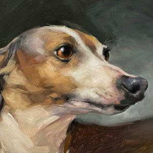 Dog portrait by Jennifer Gennari