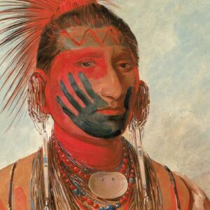 Painting by George Catlin of Wash-ka-mon-ya.